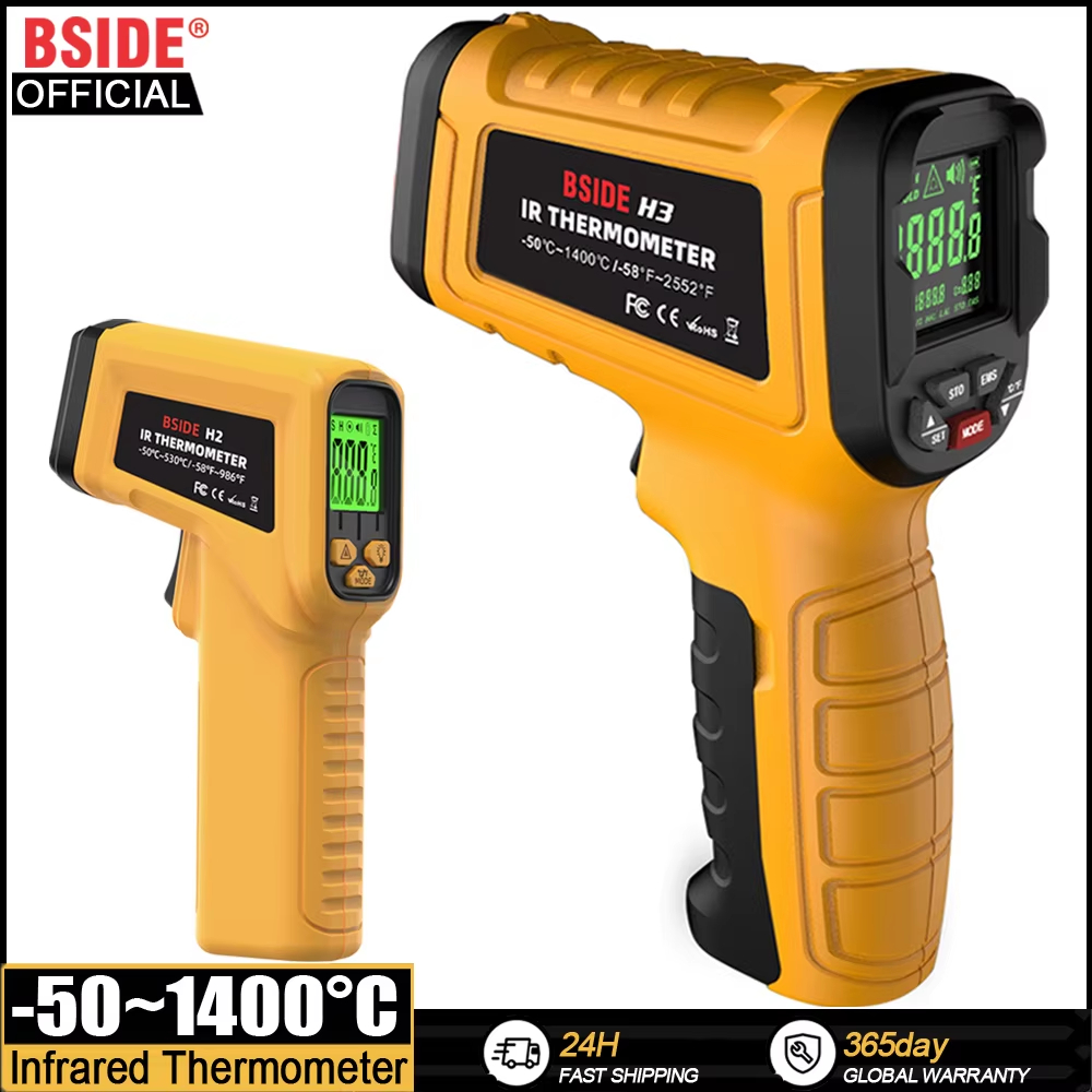 Industrial Laser Temperature - BSIDE Инфракрасный термометр H2-50 ~ 530