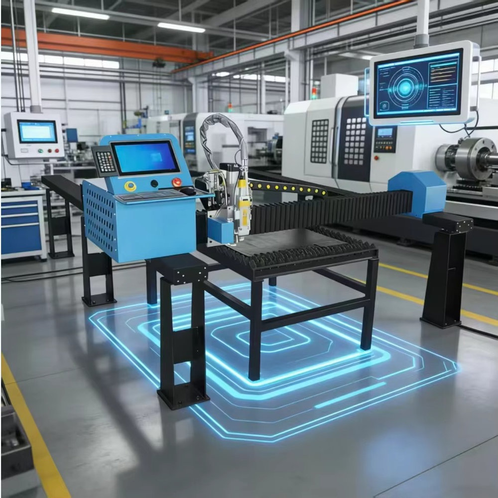 Industrial Laser Cutter For Metal - Промышленный портативный портальный станок с ЧПУ