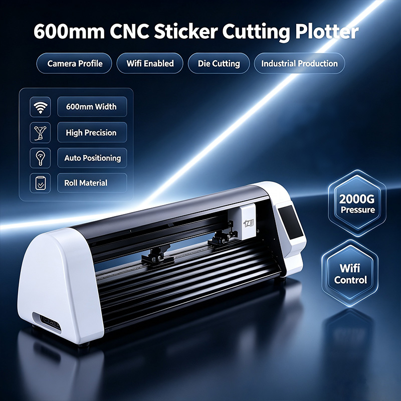 Industrial Laser Machines - 600-миллиметровый ЧПУ-плоттер для резки наклеек с