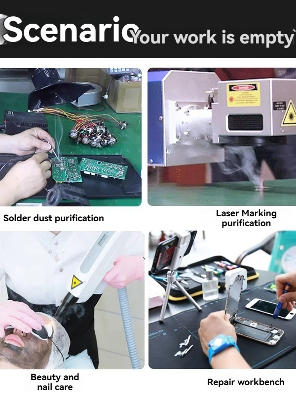 Мини-поглотитель дыма от пайки – обзор и цена Industrial Laser Fume Extractor