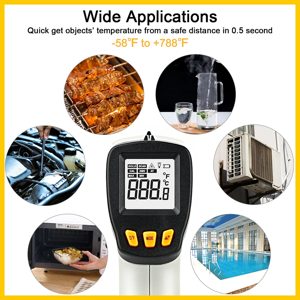 XRCLIF Инфракрасный термометр  – обзор и цена Industrial Laser Temperature