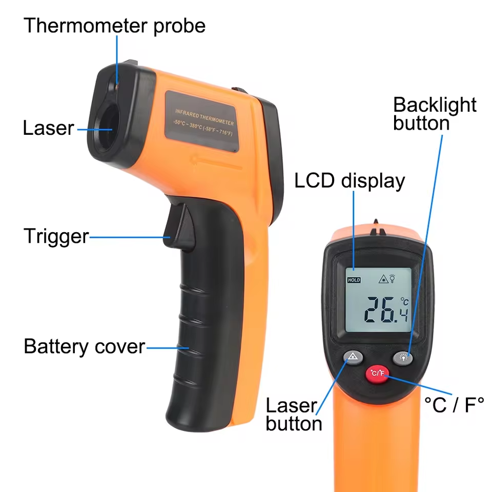 Новый цифровой инфракрасный те – обзор и цена Industrial Laser Temperature