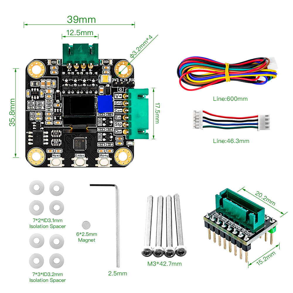 Makebase MKS SERVO42C PCBA NEM – обзор и цена Stepper Driver Cnc